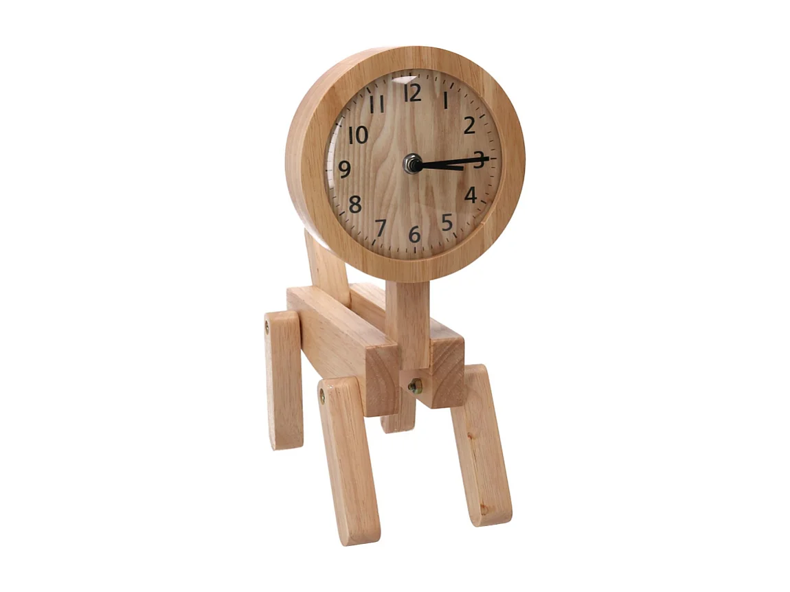 Orologio legno naturale cm 25x12h34