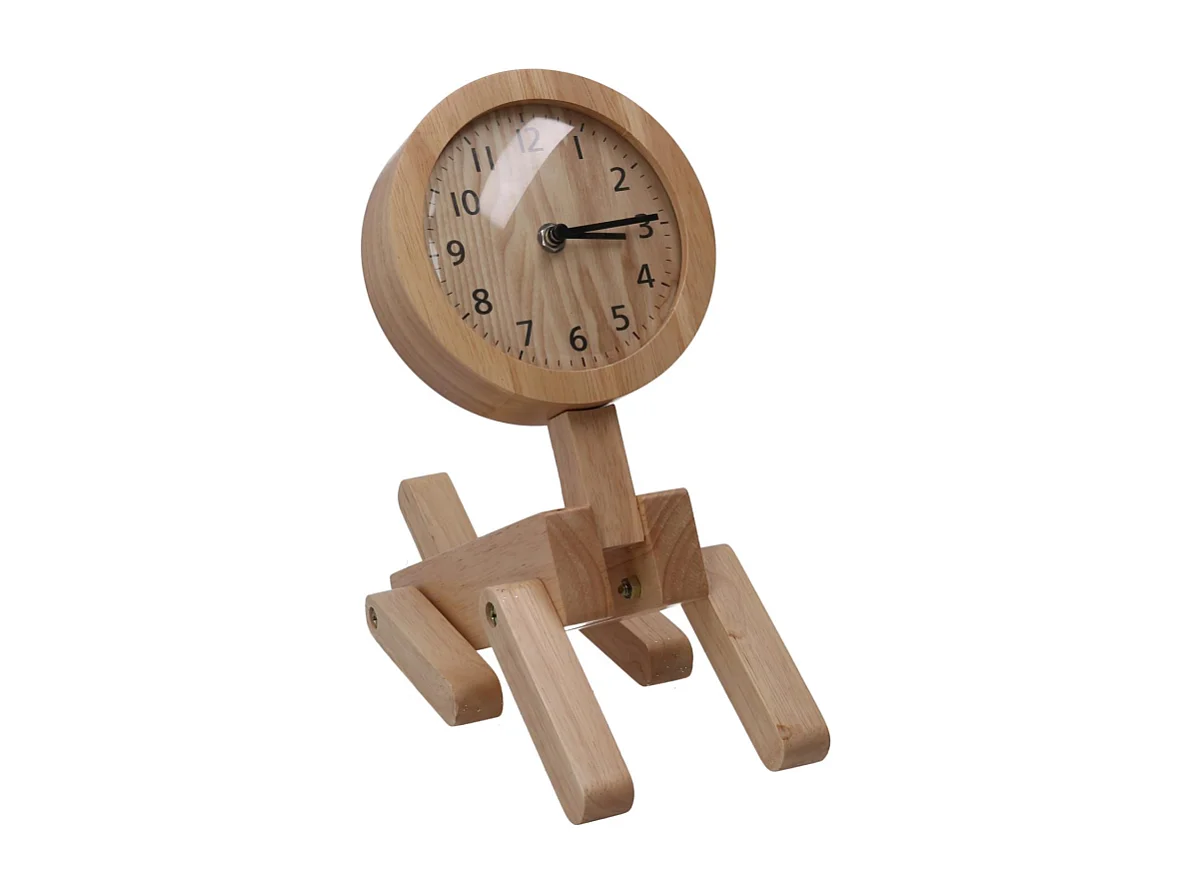 Orologio legno naturale cm 25x12h34