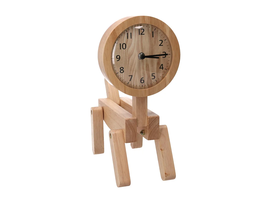 Orologio legno naturale cm 25x12h34