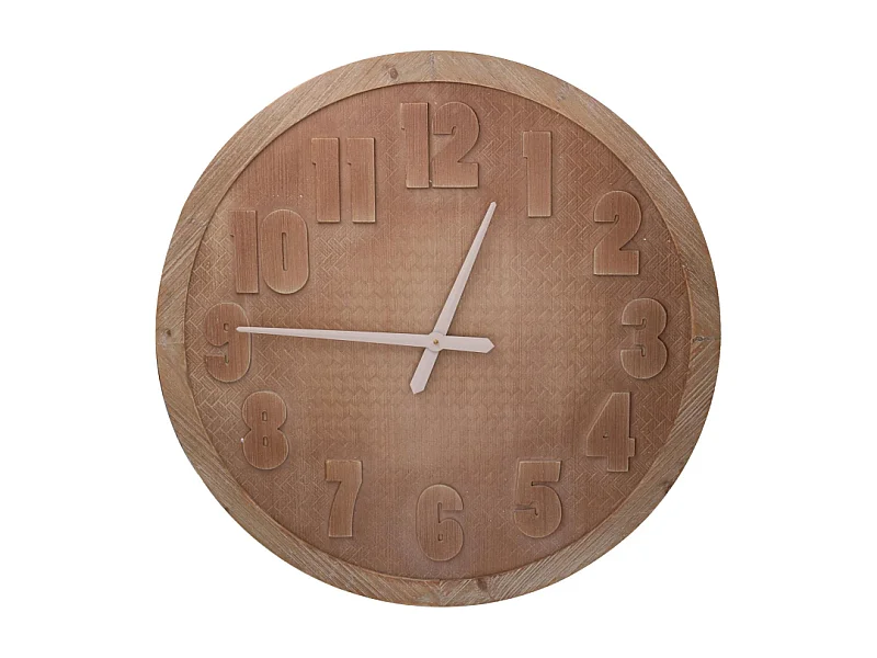 Orologio legno marrone cm ø74x3