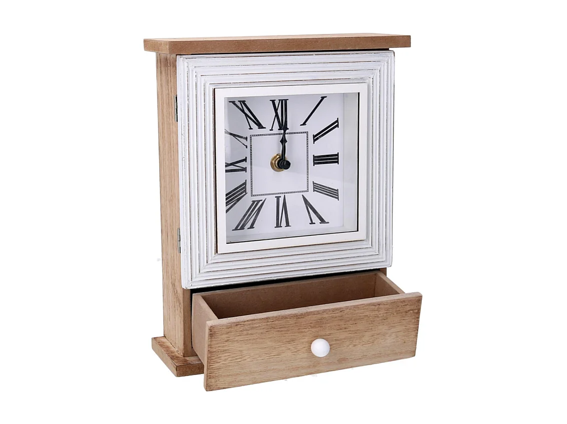 Orologio legno marrone cm 18,5x7h24