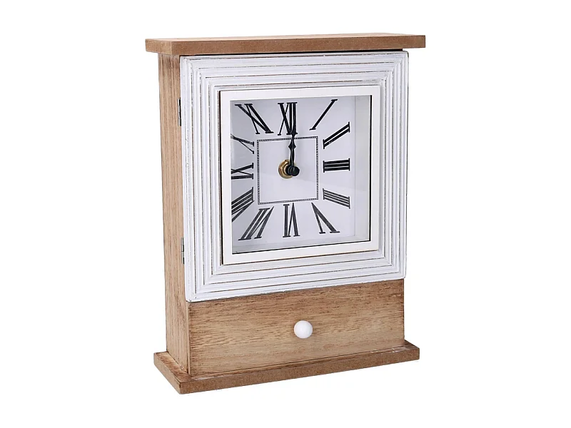 Orologio legno marrone cm 18,5x7h24