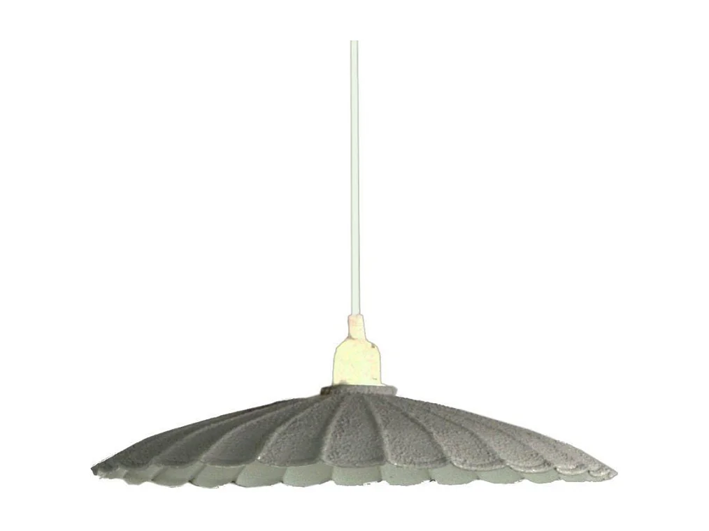 Lampadario metallo vintage bianco/grigio con attacco cmø25