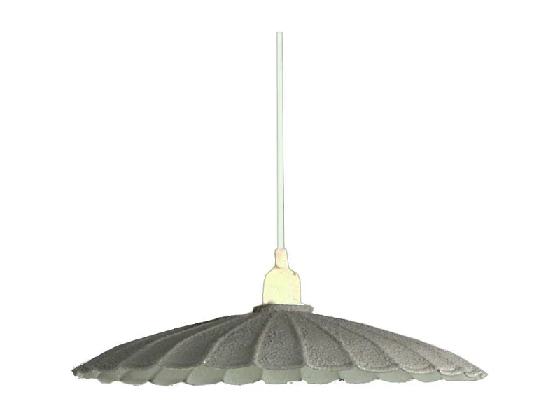 Lampadario metallo vintage bianco/grigio con attacco cmø25