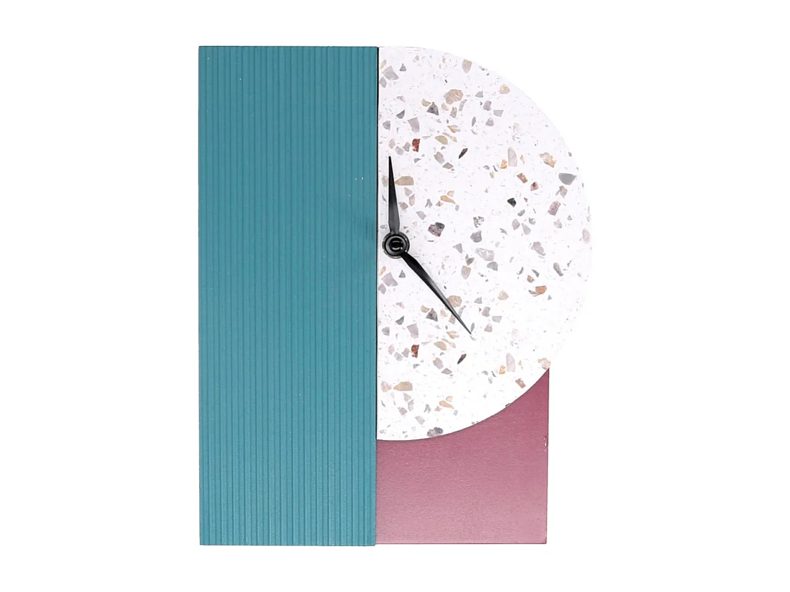 Orologio legno multicolor cm 19,5x5x25