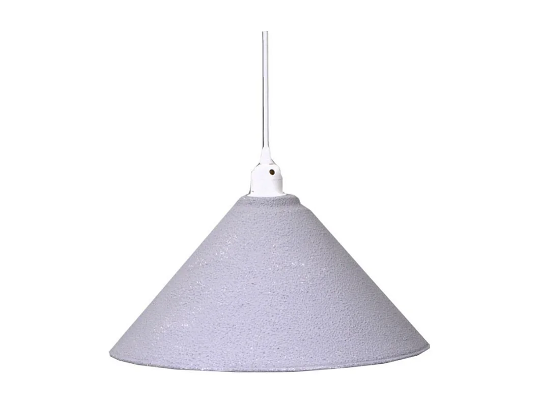 Lampadario metallo vintage bianco/grigio con attacco cmø38,5h26