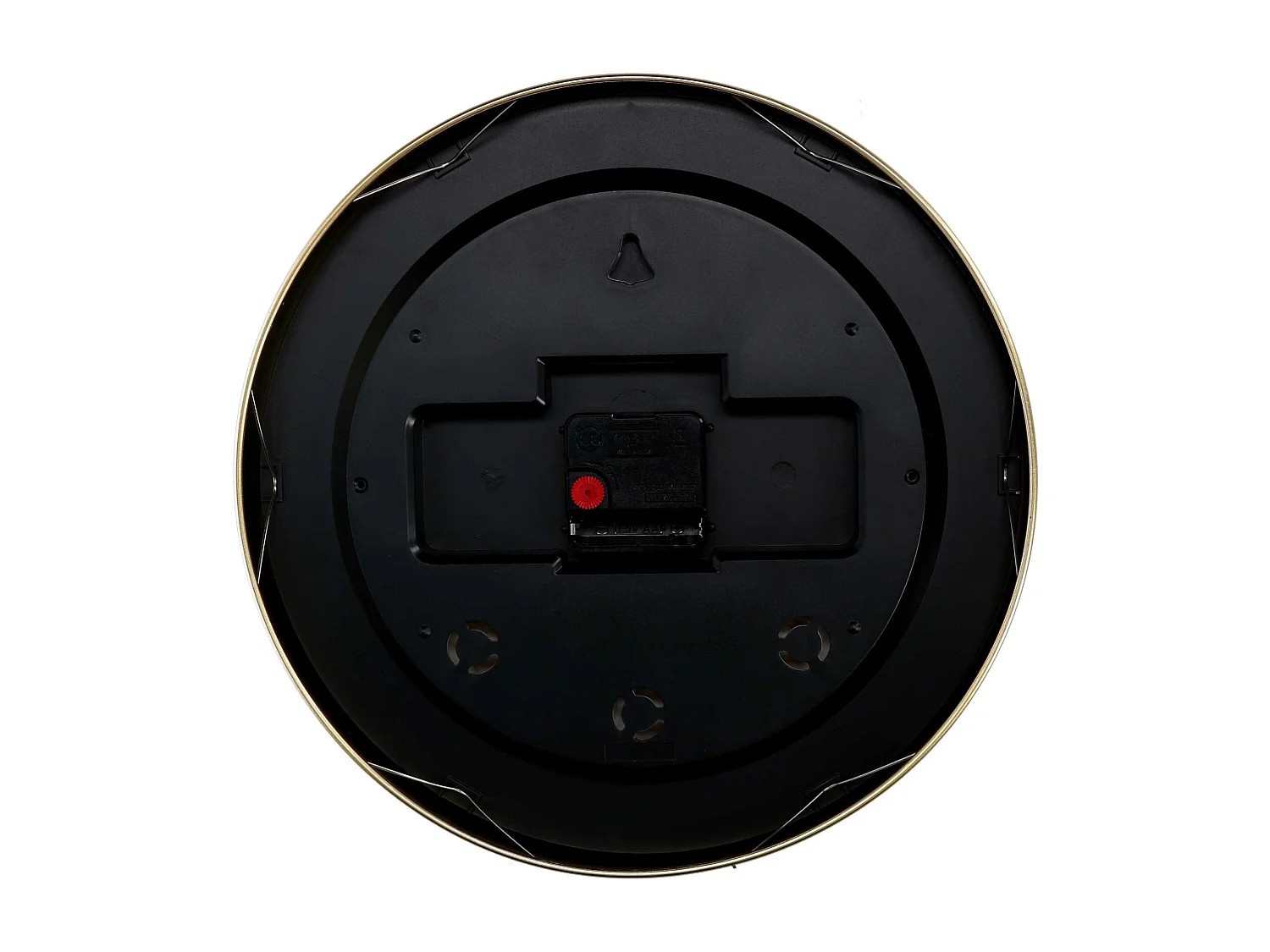 Orologio alluminio farfalle bianco tondo cm ø31,6h4,9