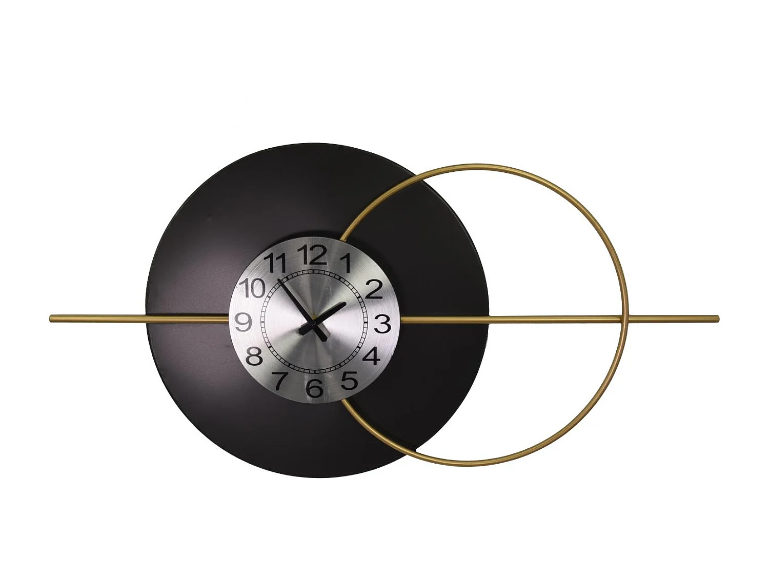 Orologio metallo nero oro cm 86,4x6,4x45,1