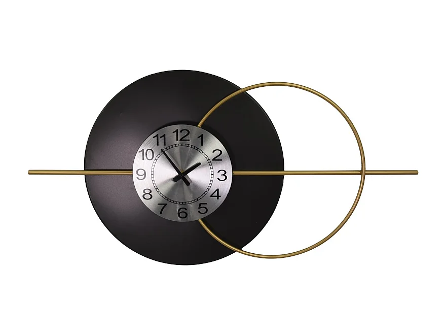 Orologio metallo nero oro cm86,4x6,4x45,1