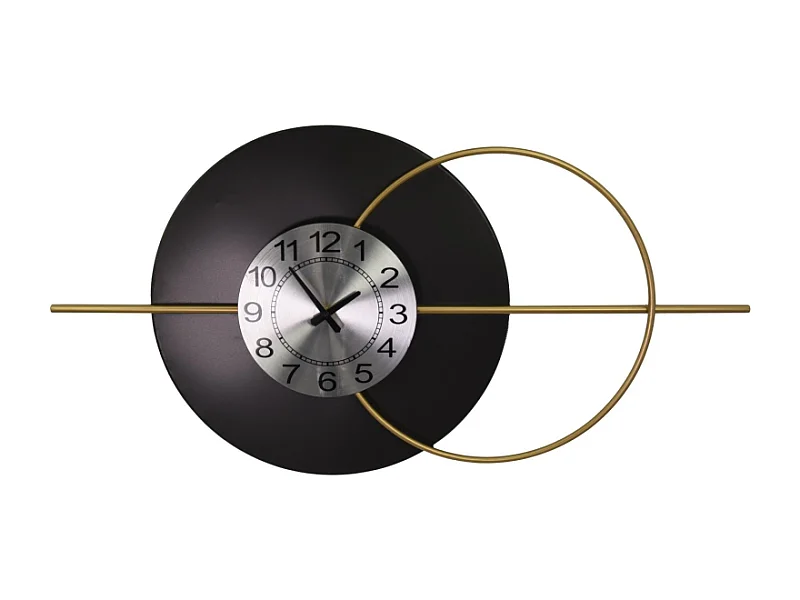 Orologio metallo nero oro cm86,4x6,4x45,1