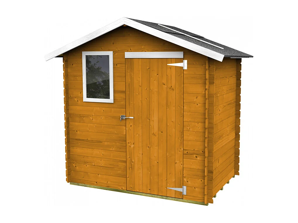 Holz-Gartenhaus Geräteschuppen mit Fenster Livia 198x130 Sunset
