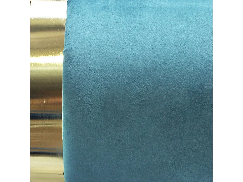 POUF CONTENITORE ROTONDO IN VELLUTO VERDE