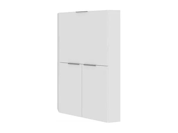 Scrivania ad angolo Dalia – Richiudibile – 70x140x57 – Bianco Lucido