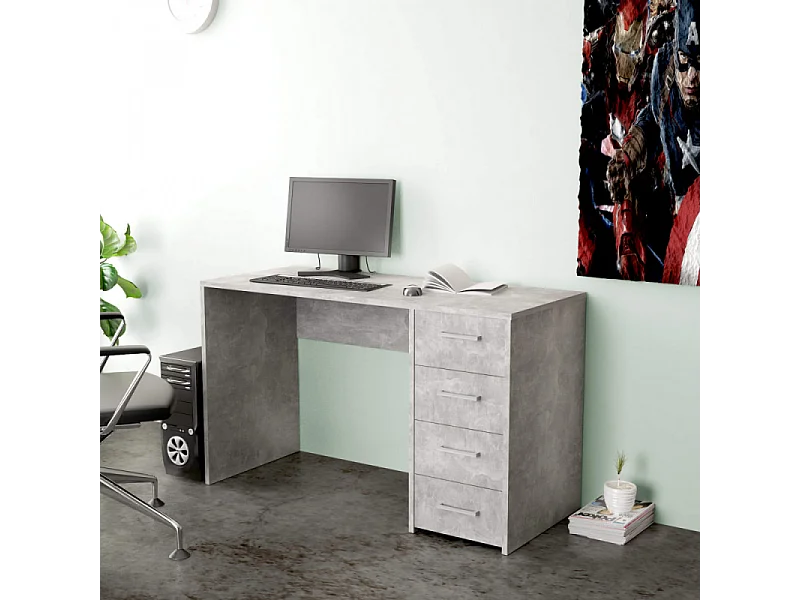 PORTA PC TOPAZ GRIGIO EFFETTO CEMENTO