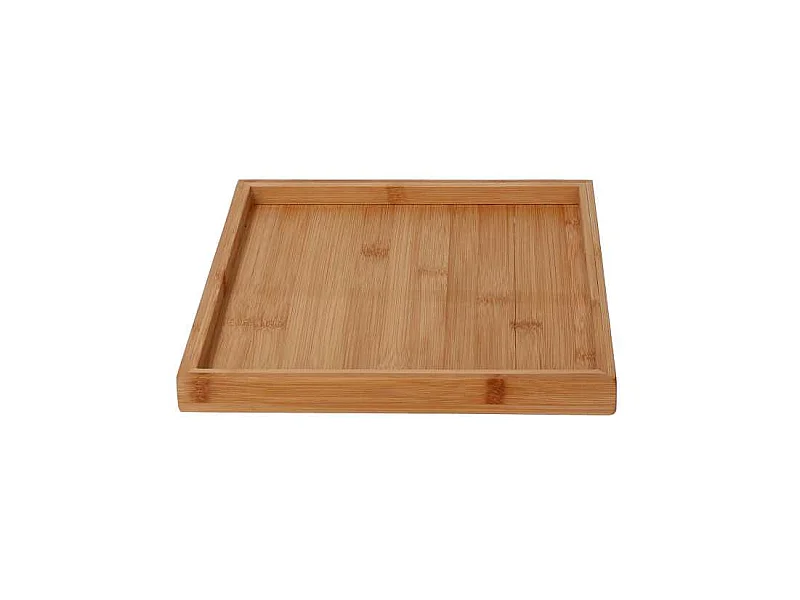 Vassoio bambù naturale quadro cm30x30h2,5