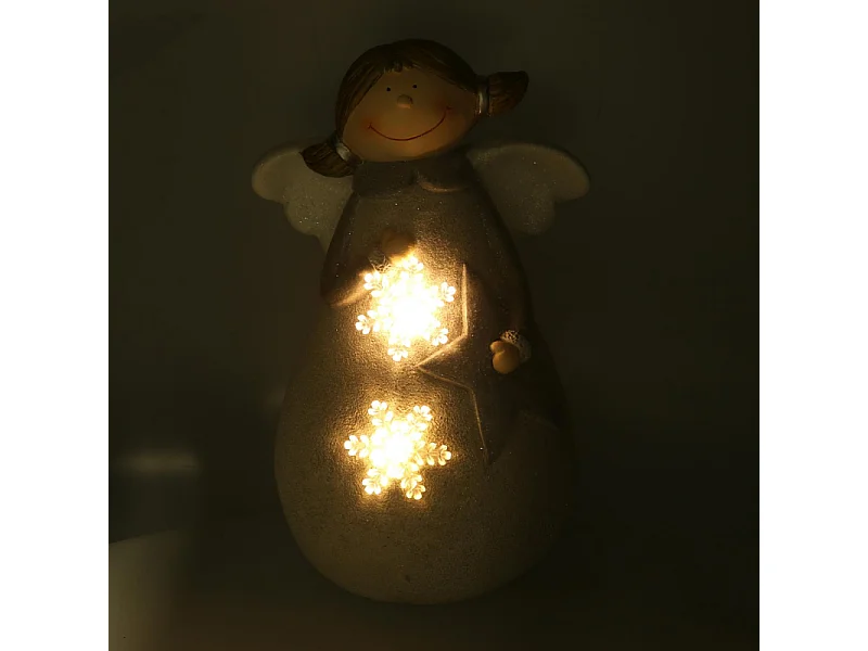 Angelo resina led bianco cm 24x20,5h38