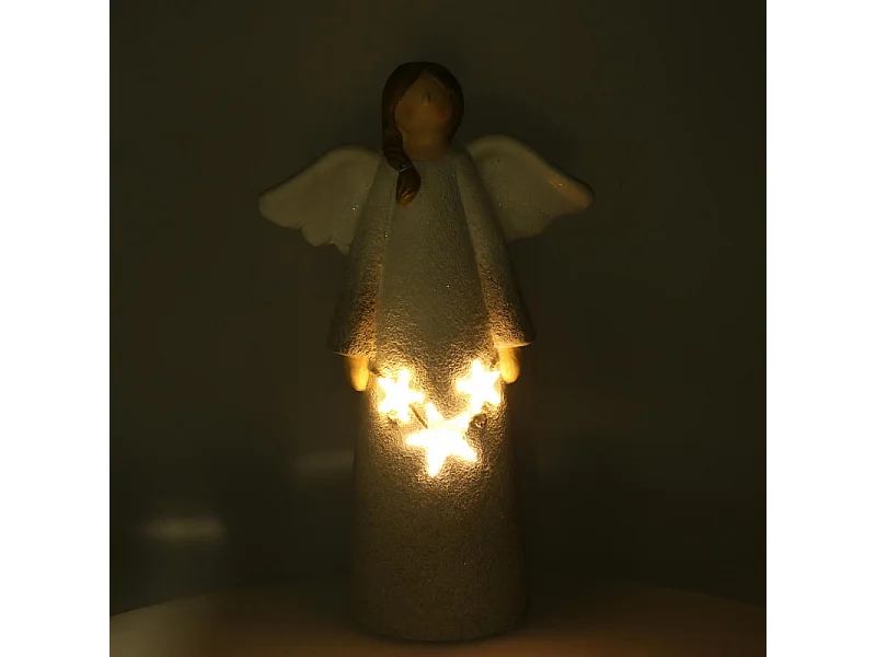 Angelo resina led bianco cm 24x11,5h41