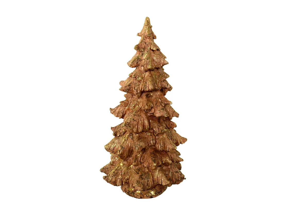 Albero resina rosa glitter oro cm ø24h46