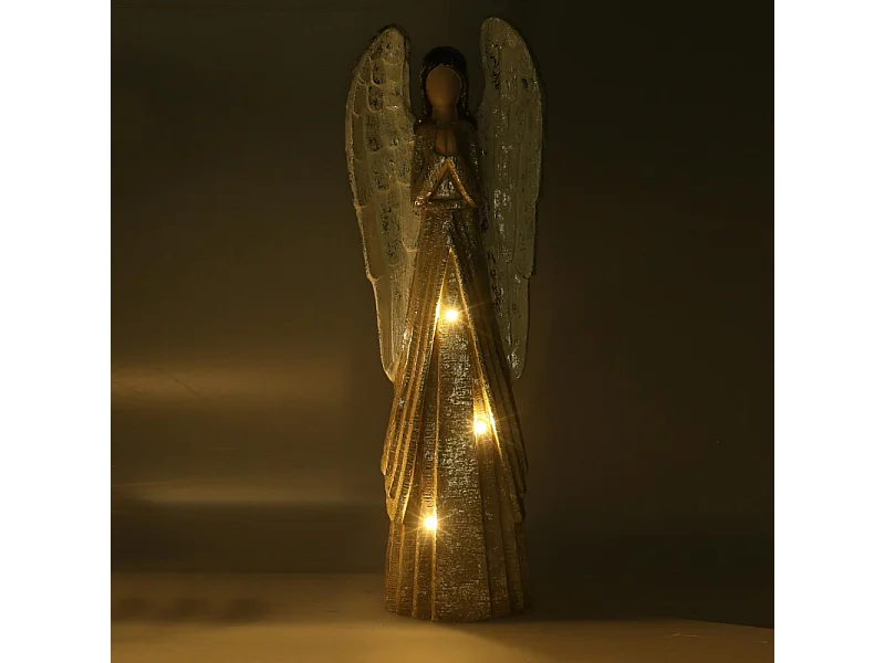 Angelo resina led oro cm 22x12h66