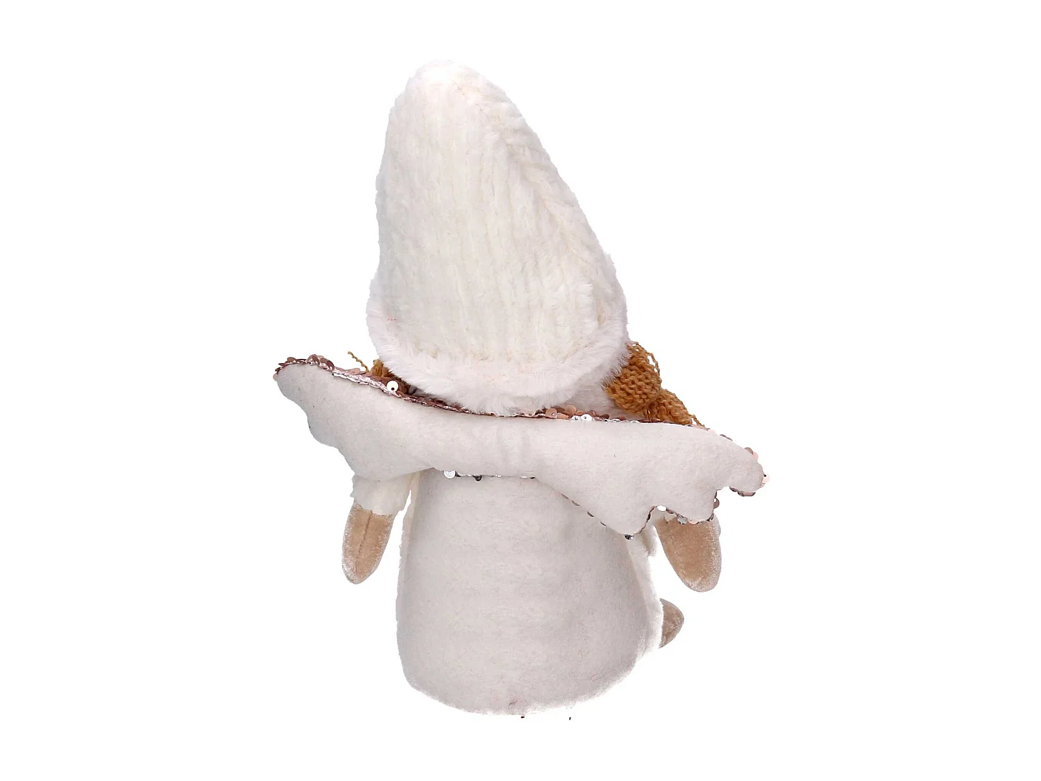 Angelo tessuto bianco seduto cm 24x12h30