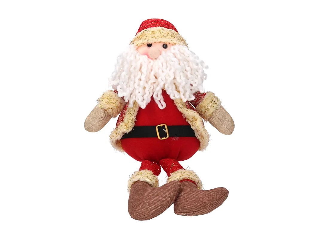 Babbo natale tessuto rosso cm 27x10h43
