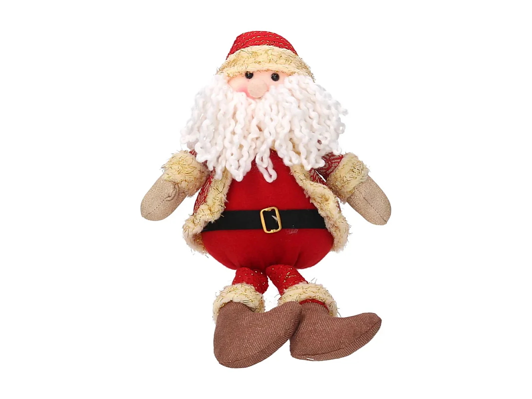 Babbo natale tessuto rosso cm 27x10h43
