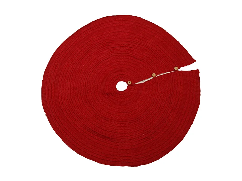 Copribase tessuto maglia albero rosso cm ø112h0,5