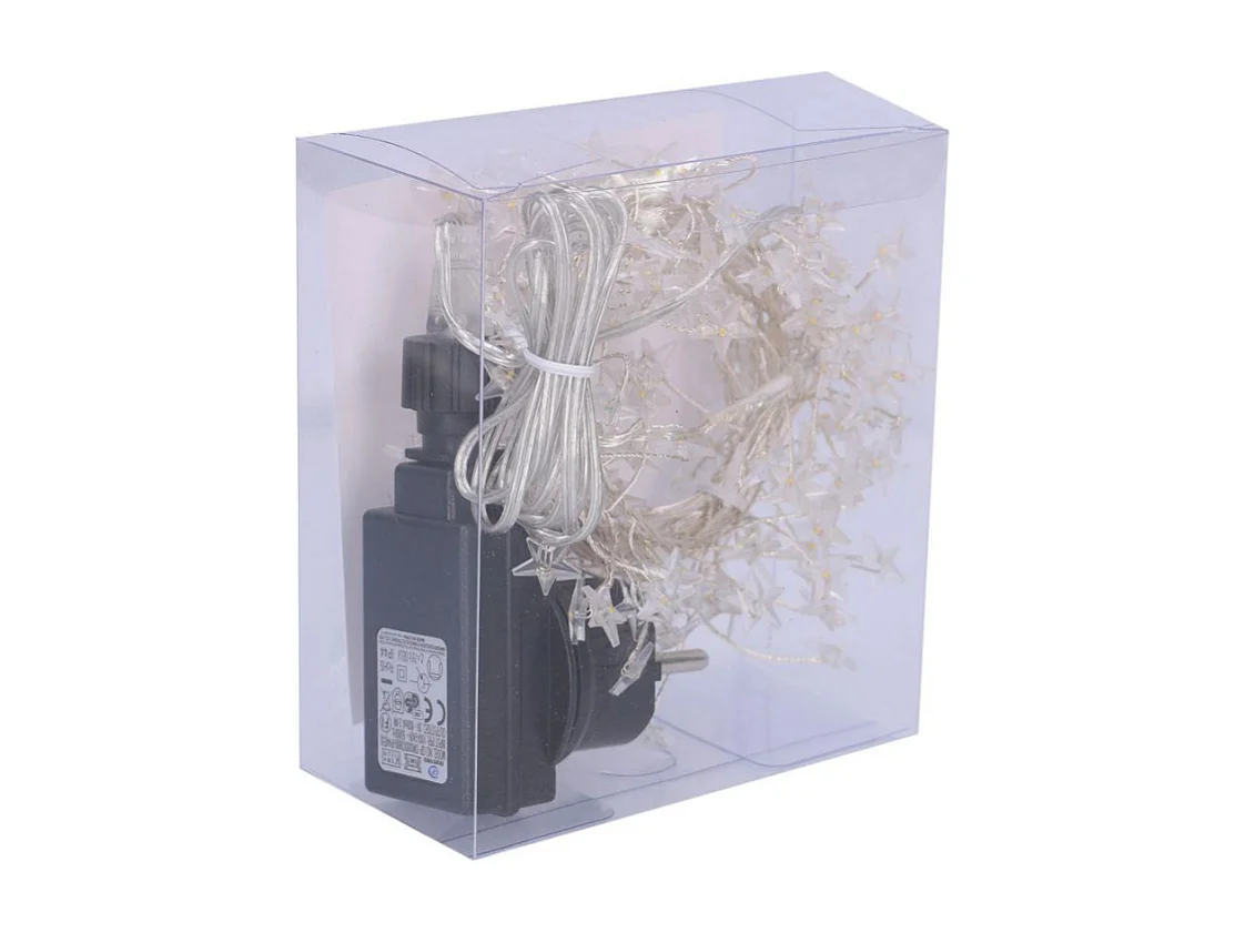 Luce filo 160 micro led stella bianco caldo cm 230alimentazione fissa uso esterno