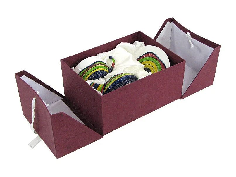 Teiera con tazza decoro bambù multicoltazza e teiera