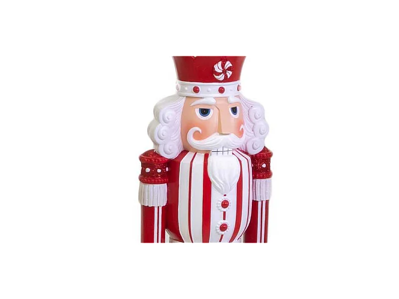 Soldatino resina bianco e rosso cm 10x9,5h33