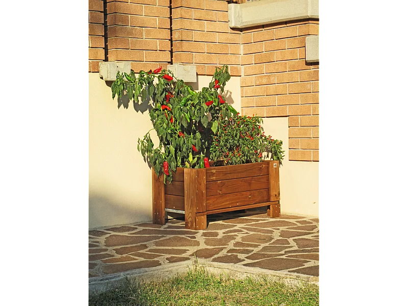Giardiniera Rialzata o A terra Varie misure color castagno fsc - Terra 44x40