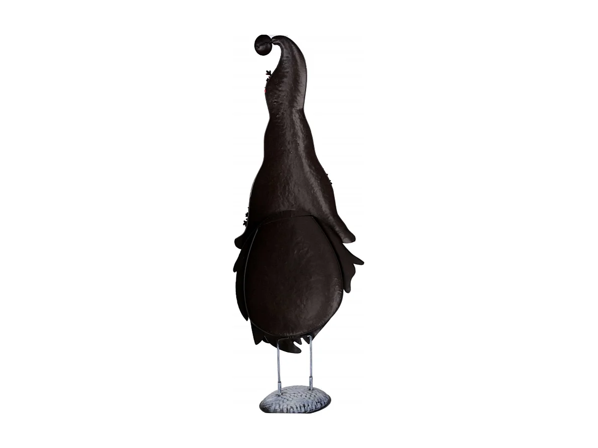 Gnomo metallo con bastoncino di zucchero rosso cm 31x12,7h84,5