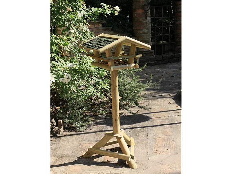 Mangiatoia Per Uccellini fsc - Con Base rialzata