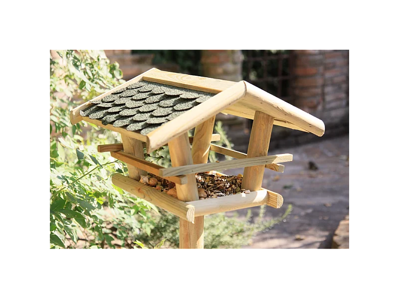 Mangiatoia Per Uccellini fsc - Con Base rialzata