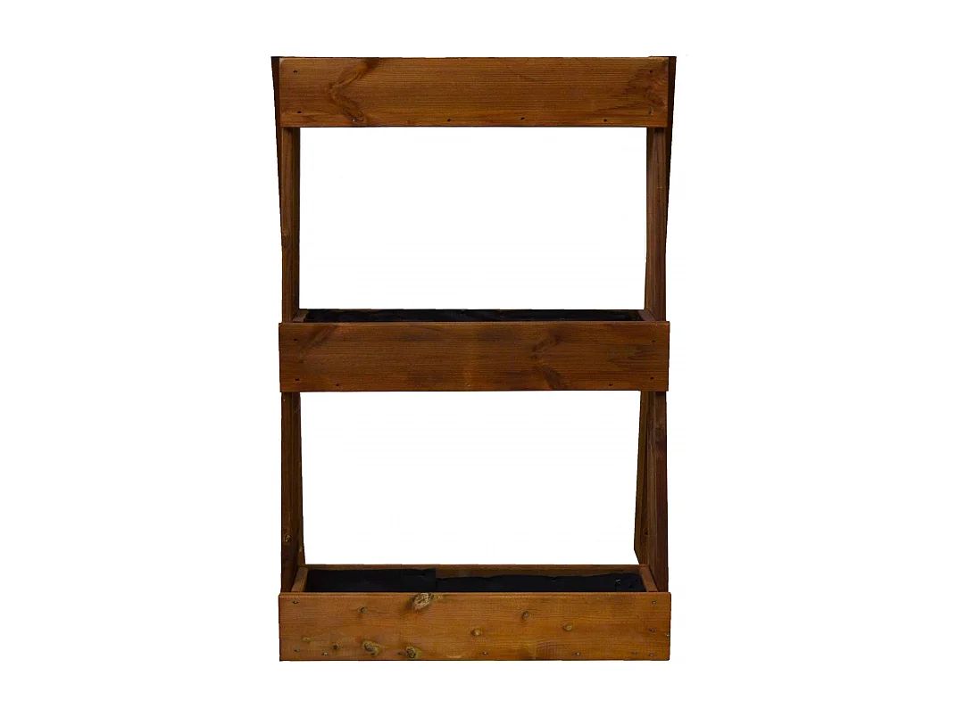 Ortolegno Balcony Inclinato o Diritto 3/5 Vasche 71x16,5xh100/164 cm color castagno - Inclinato