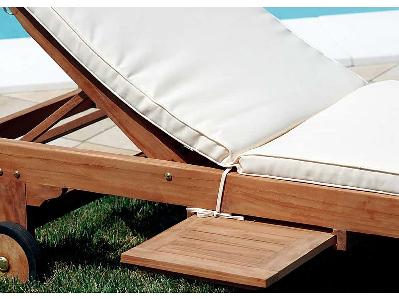 Gepolstertes Kissen für Teak-Sonnenliege Carloforte