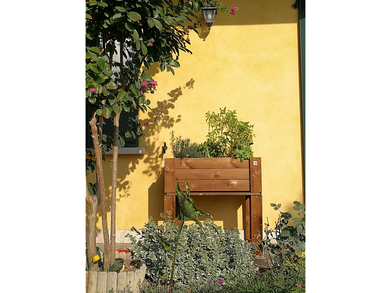 Giardiniera Rialzata o A terra Varie misure color castagno fsc - Rialzata 44x80