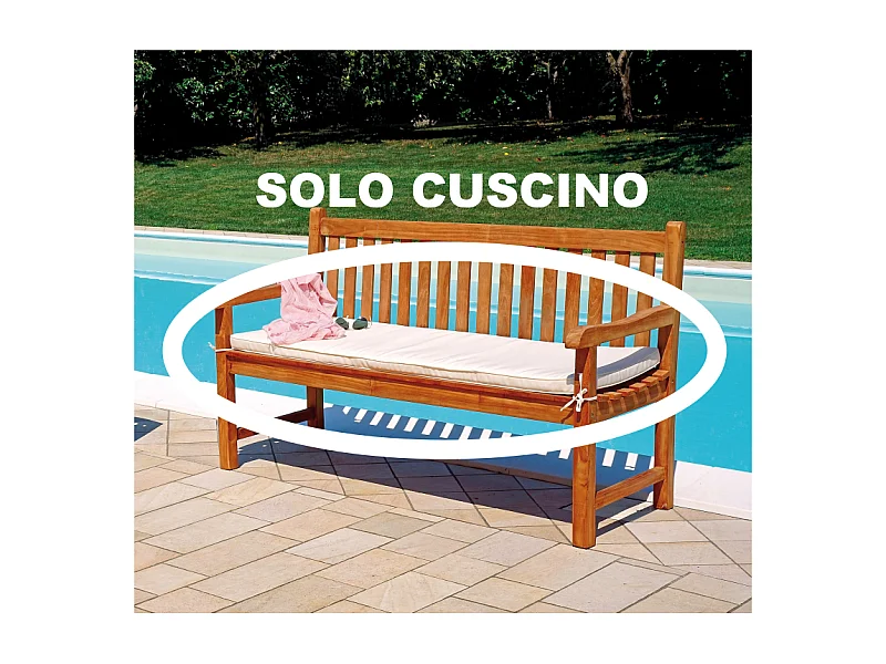 Bankkissen 3-Sitzer Lampedusa mit abnehmbarem Bezug