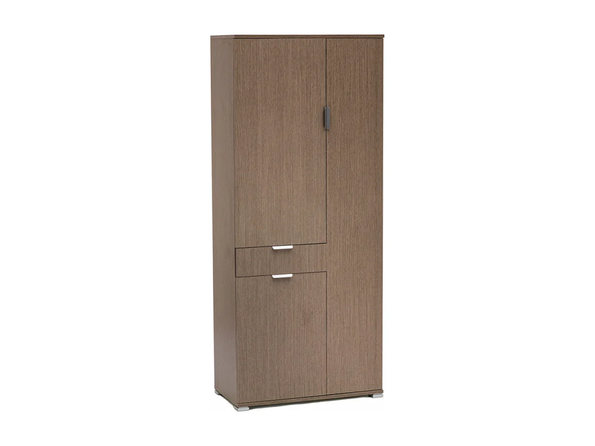 ARMADIO CON 3 ANTE E 1 CASSETTO ROVERE GRIGIO