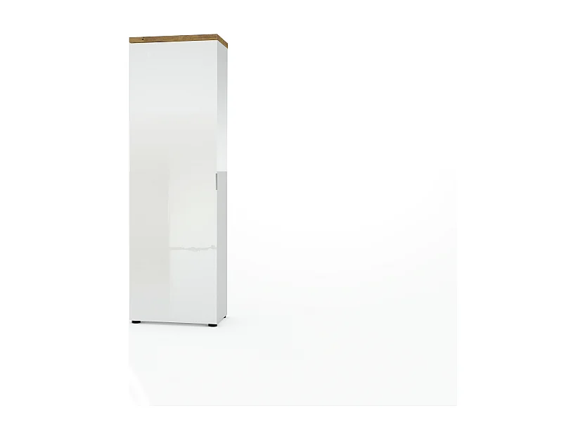 Armadio ad 1 anta con 5 ripiani IDEA made in Italy