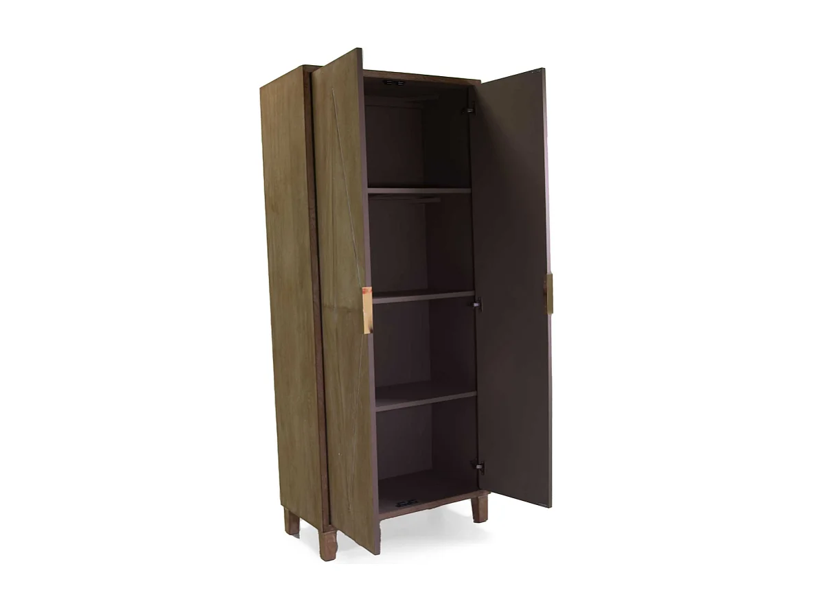 Mobile armadio legno Hakini 2 ante cm 80,5x40h185