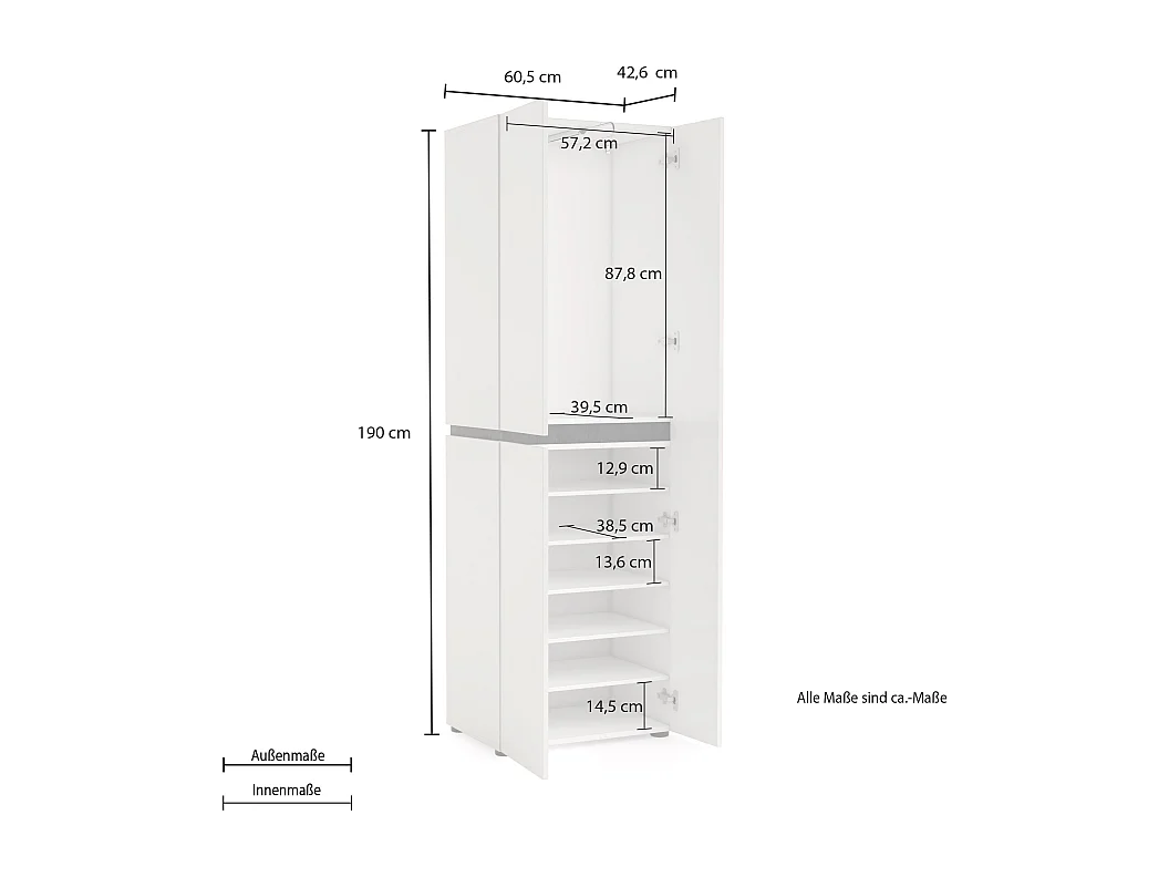 Armadio 3 ante BOB made in Italy