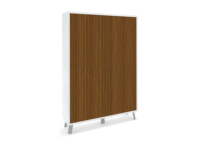 Mobile 4 Ante Kit Ossido Bianco cm 108x41x161h - Sarmog