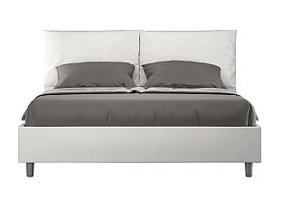 Letto imbottito Matrimoniale 160x190 cm tessuto Labirinto Antea - Senza rete - Giallo