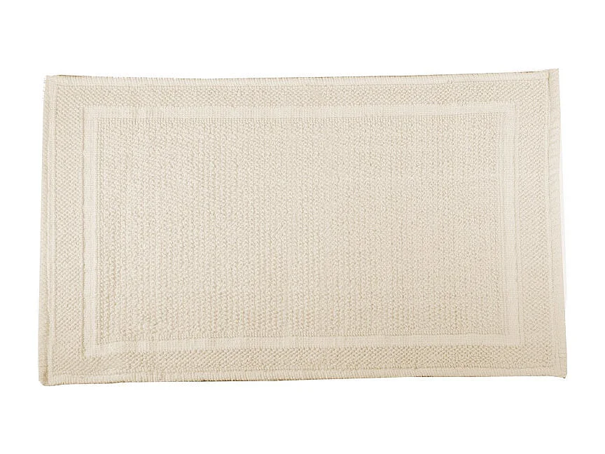 Tappetino bagno 100% cotone vincent beige antiscivolo cm 50x80x2