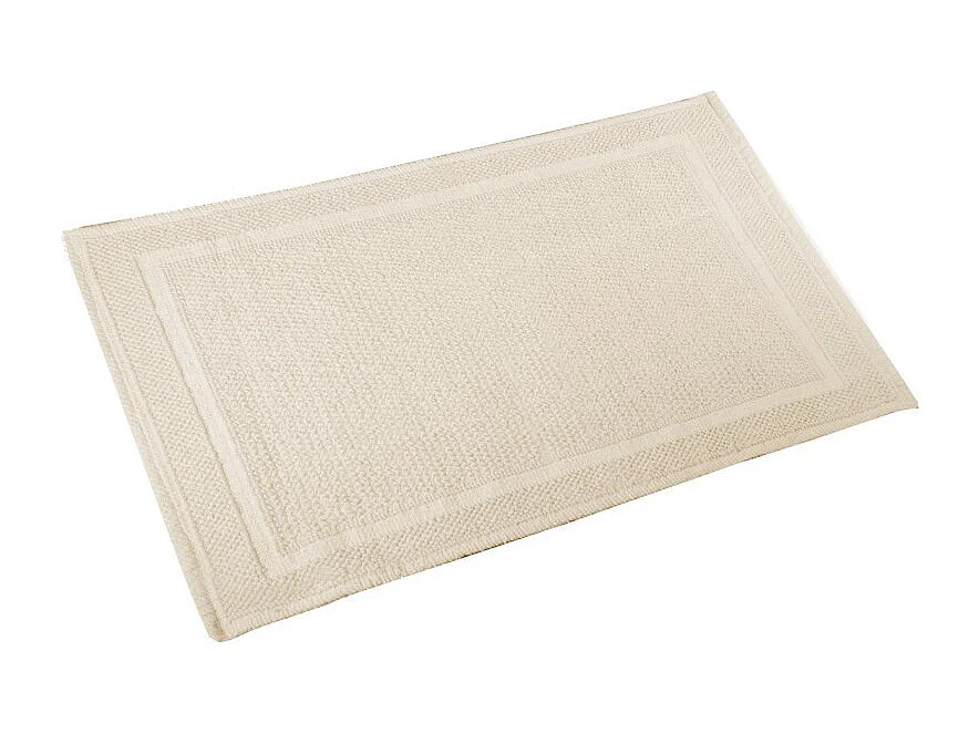 Tappetino bagno 100% cotone vincent beige antiscivolo cm 50x80x2
