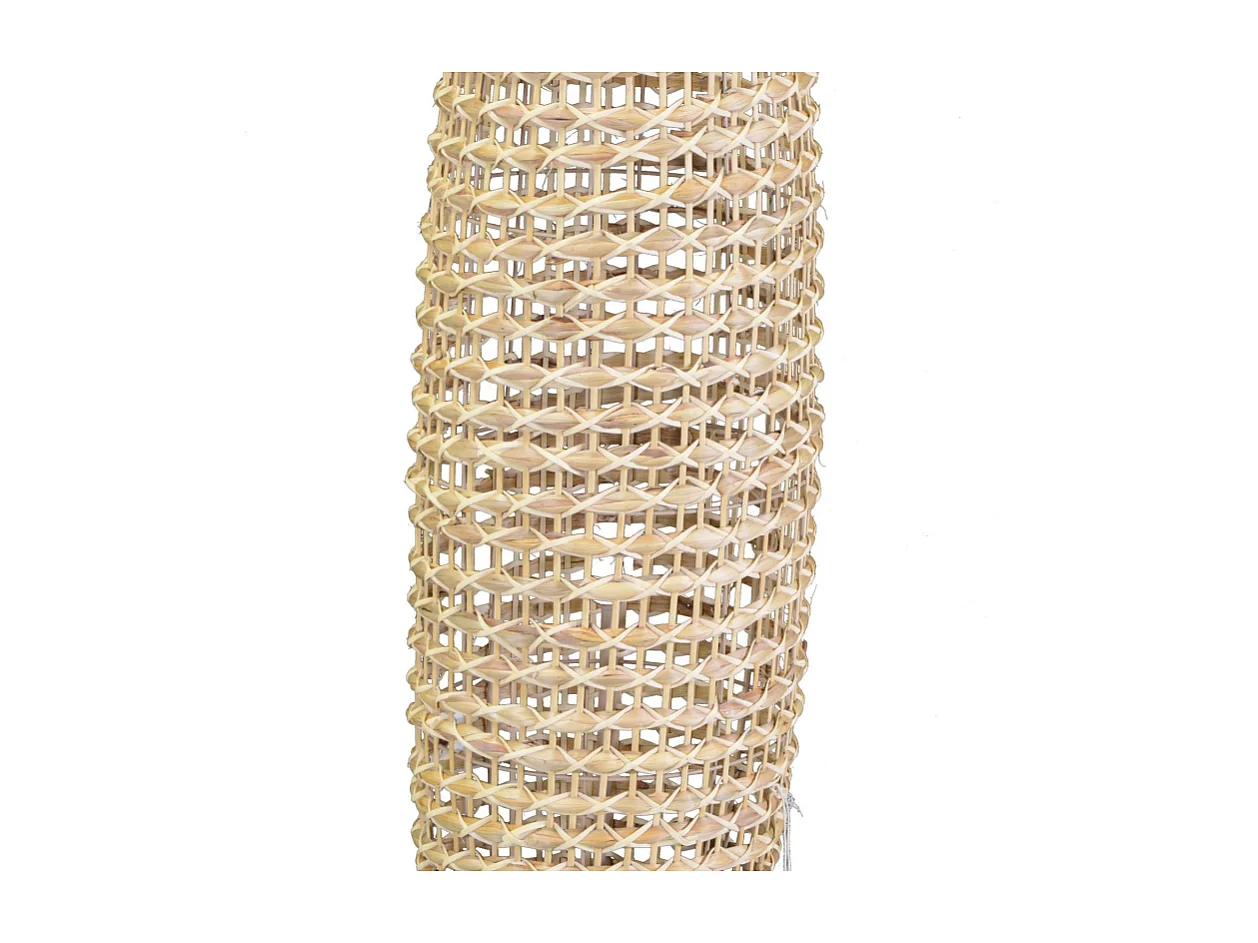 Lampada rattan naturale da terra con attacco cm ø31h119,5