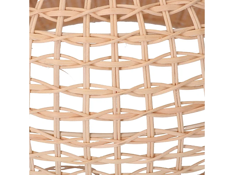 Lampadario rattan naturale con attaccocm ø50h30,5