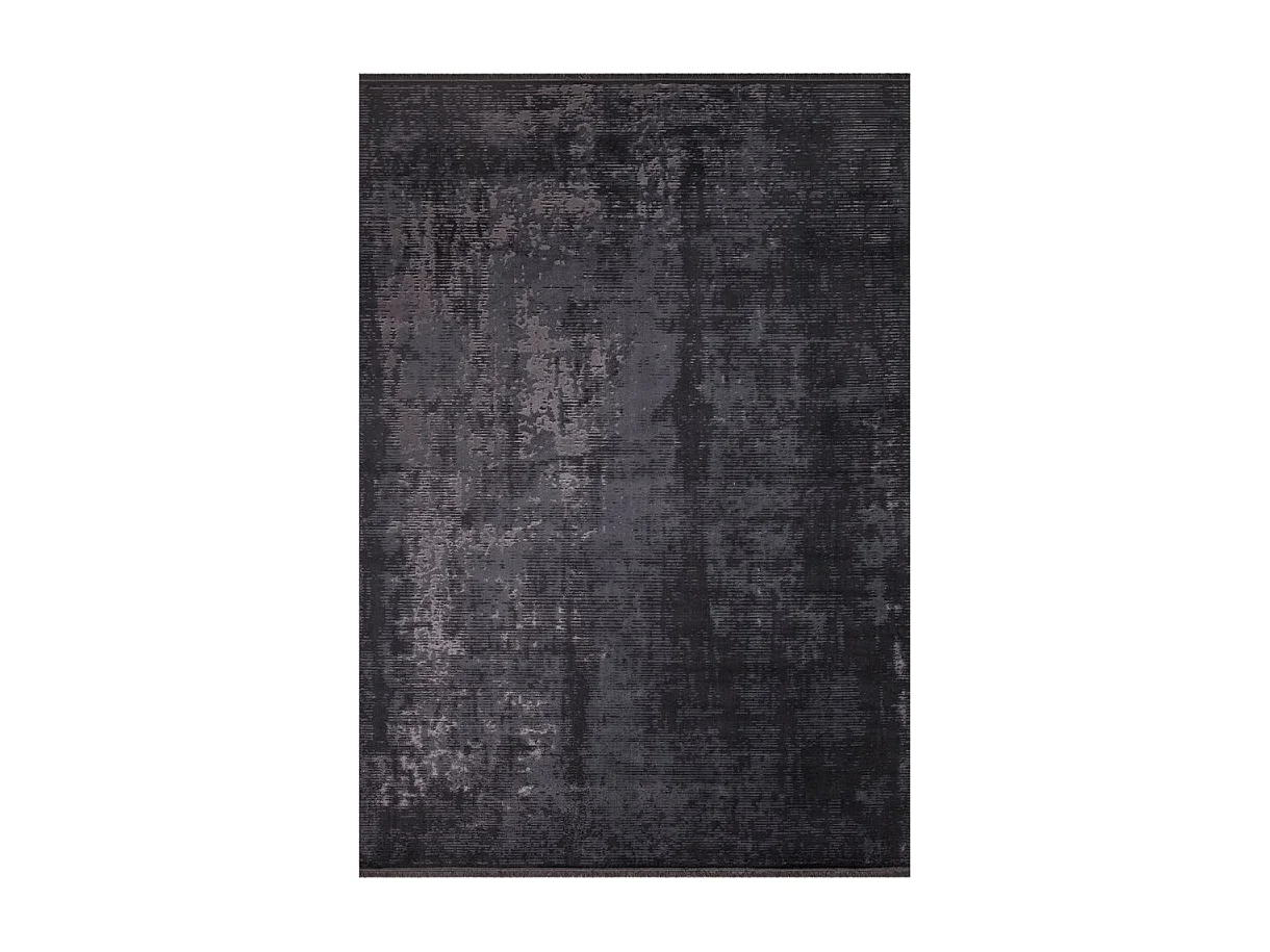 Tappeto antiscivolo vintage bambù colore antracite 120x180