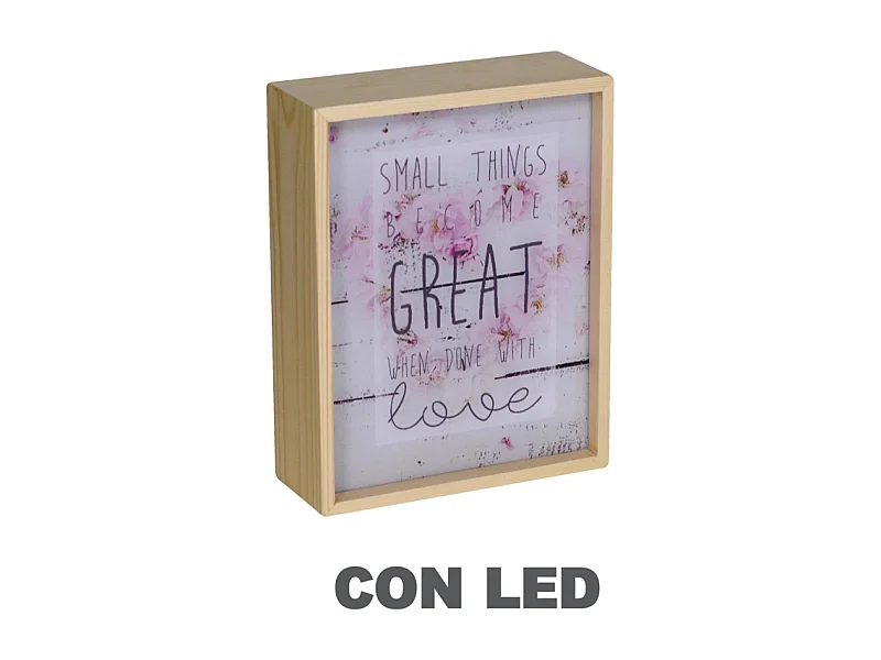 Lampada led scritte cm20x8h26